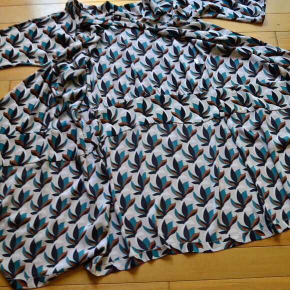 Diane Von Furstenberg DVF Agaton wrap silk dress Size 12 - Picture 13 of 16